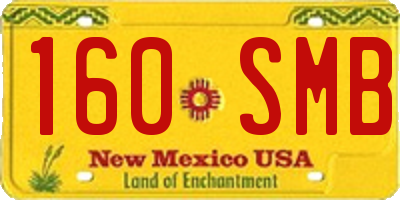 NM license plate 160SMB