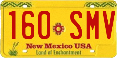 NM license plate 160SMV