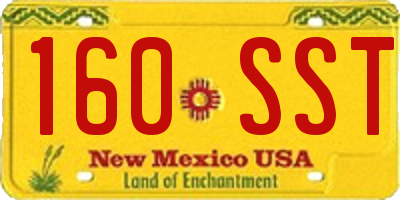 NM license plate 160SST