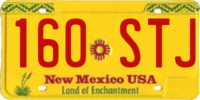 NM license plate 160STJ
