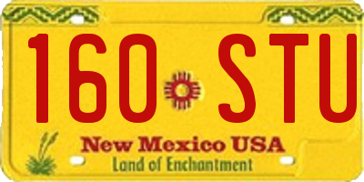 NM license plate 160STU