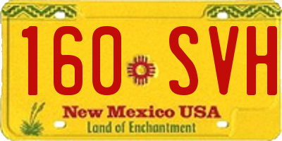 NM license plate 160SVH