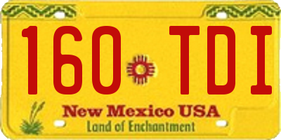 NM license plate 160TDI