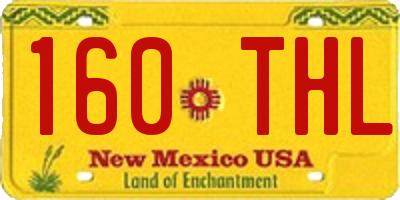 NM license plate 160THL
