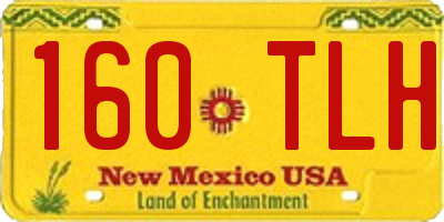NM license plate 160TLH