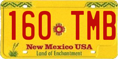 NM license plate 160TMB