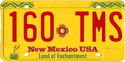 NM license plate 160TMS