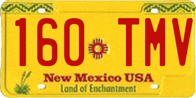 NM license plate 160TMV