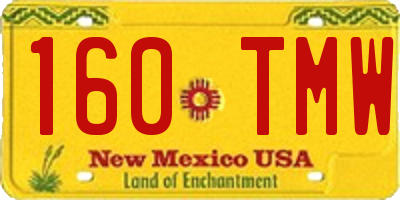 NM license plate 160TMW