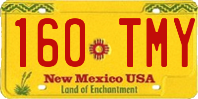 NM license plate 160TMY