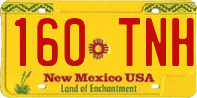NM license plate 160TNH