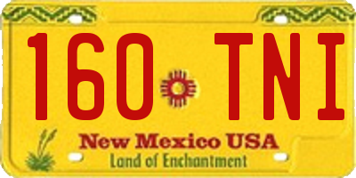 NM license plate 160TNI