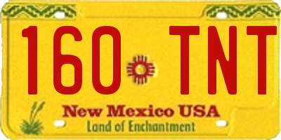 NM license plate 160TNT