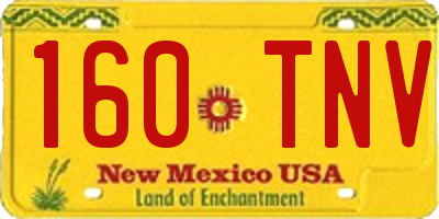 NM license plate 160TNV