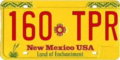 NM license plate 160TPR