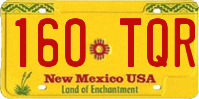 NM license plate 160TQR