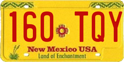 NM license plate 160TQY