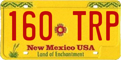 NM license plate 160TRP