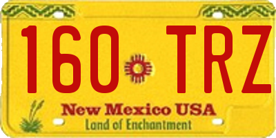 NM license plate 160TRZ