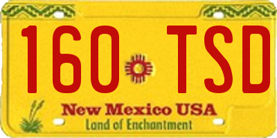 NM license plate 160TSD