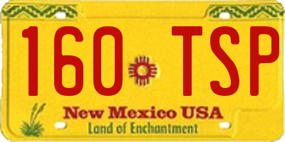 NM license plate 160TSP