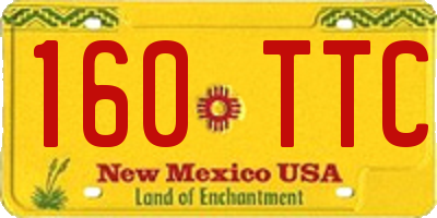 NM license plate 160TTC