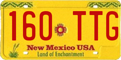 NM license plate 160TTG