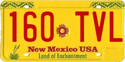 NM license plate 160TVL