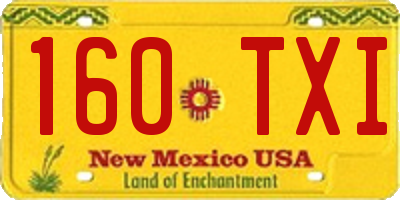NM license plate 160TXI