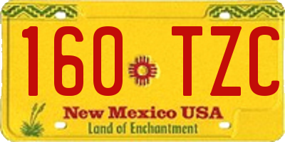 NM license plate 160TZC
