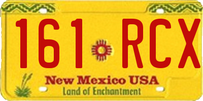 NM license plate 161RCX