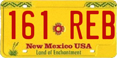 NM license plate 161REB