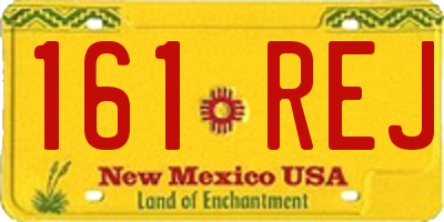 NM license plate 161REJ