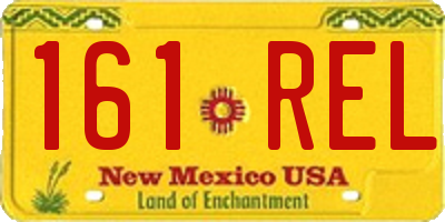 NM license plate 161REL