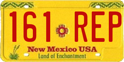 NM license plate 161REP