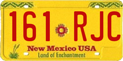 NM license plate 161RJC
