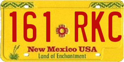 NM license plate 161RKC