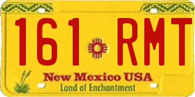 NM license plate 161RMT