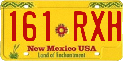NM license plate 161RXH