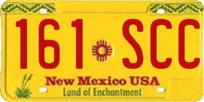 NM license plate 161SCC