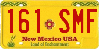 NM license plate 161SMF