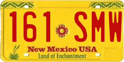 NM license plate 161SMW
