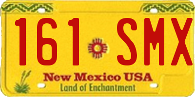 NM license plate 161SMX