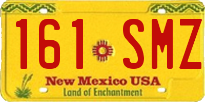 NM license plate 161SMZ