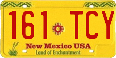 NM license plate 161TCY
