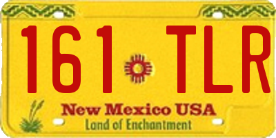 NM license plate 161TLR