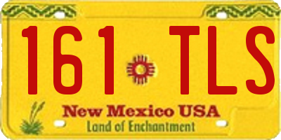 NM license plate 161TLS