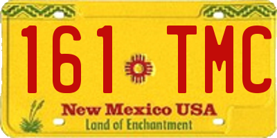 NM license plate 161TMC
