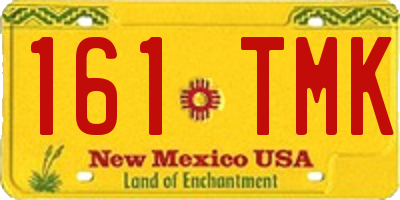 NM license plate 161TMK