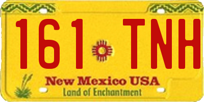 NM license plate 161TNH